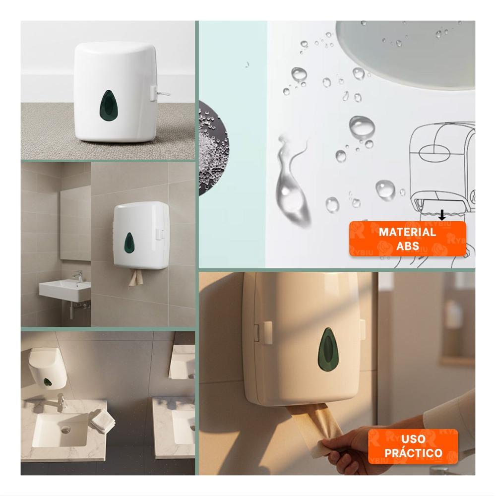 Soporte Blanco Papel Toalla en Rollo Vertical para Cocina Y+Post It