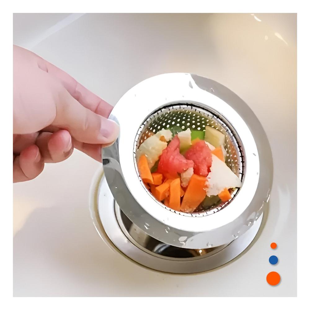 Colador Filtrador para Tuberia en Color Plateado con Medida 7cm Funcional