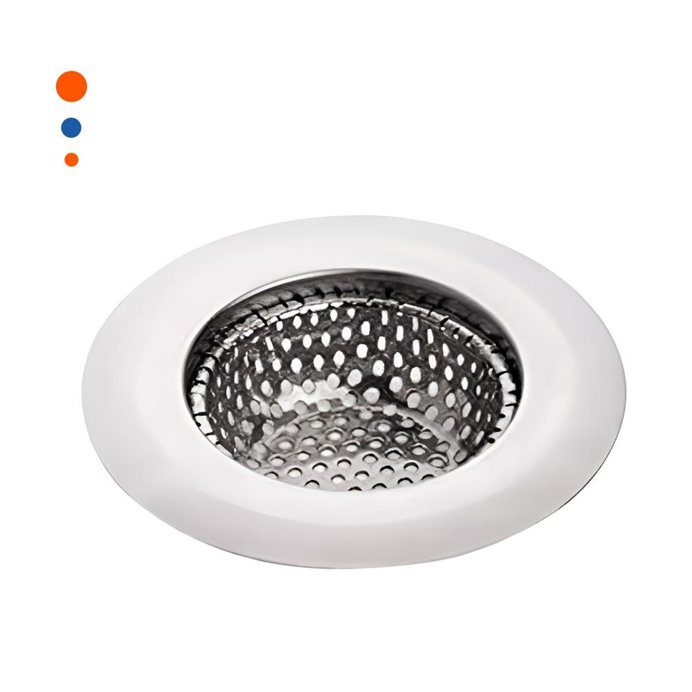 Colador de Tuberia 7cm en Acabado Plateado para Retencion de Residuos Y+Papel Regalo