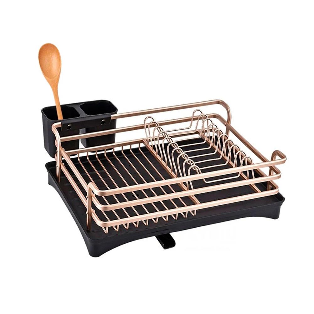 Soporte de Cocina Oro Rosa con Organizacion de Utensilios Y+Papel Regalo