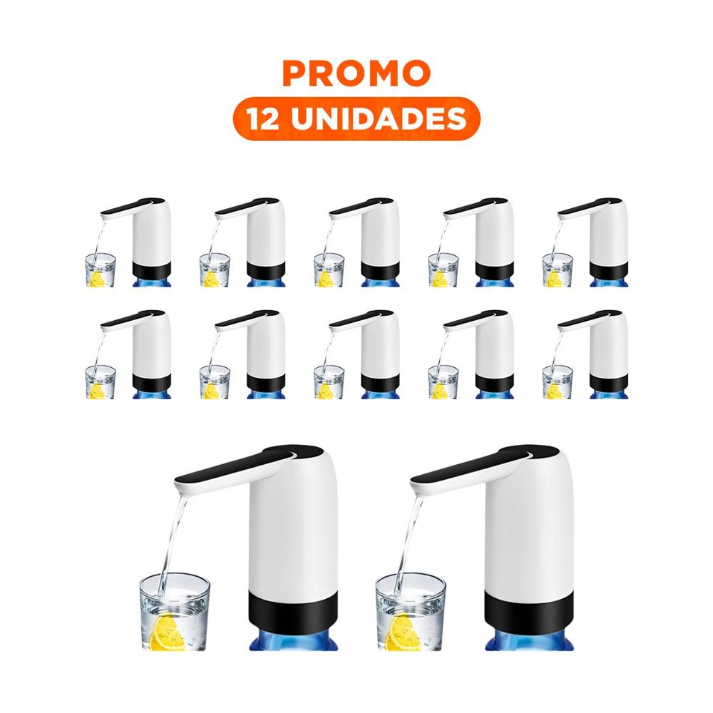 Pack12 Cargador de Agua Electrico Recargable Blanco Para Hogar y Trabajo Y+Regalo Sticker