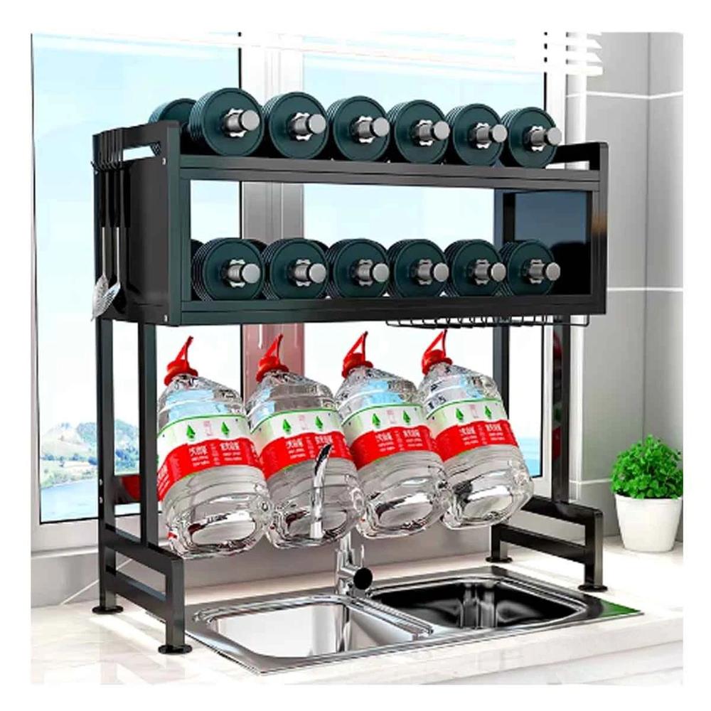 Mueble Negro de Platos con Mueble Superior y Lavadero Y+Ligas Regalo