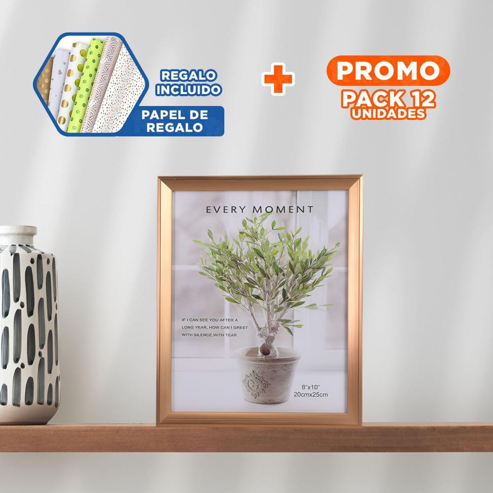 Pack12 Soporte Fotografico de Mesa para Decoracion con Toque Tradicional Y+Papel Regalo