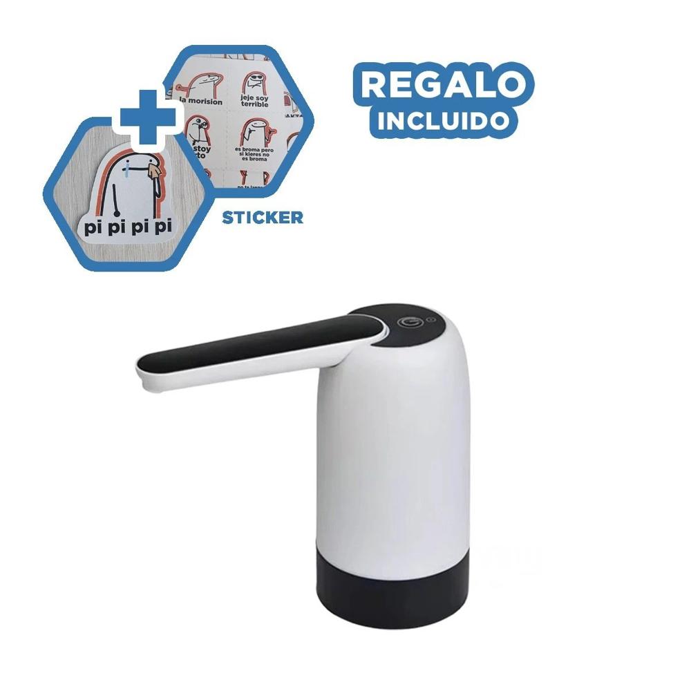 Extractor Portatil de Agua Electrico Recargable Blanco Para Uso Diario Y+Regalo Sticker