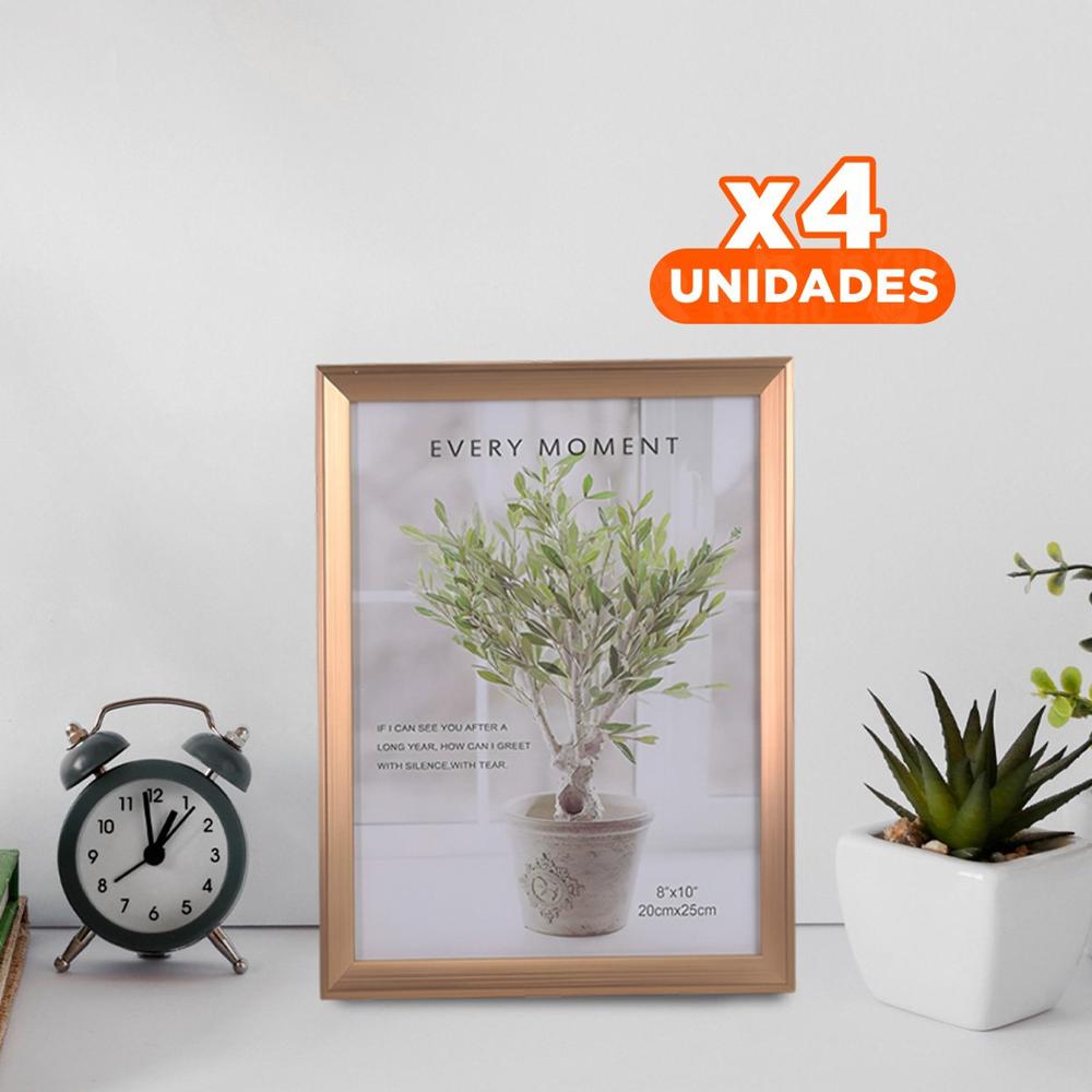 Pack4 Exhibidor de Imagen para Decorar Repisas y Escritorios con Toque Clasico