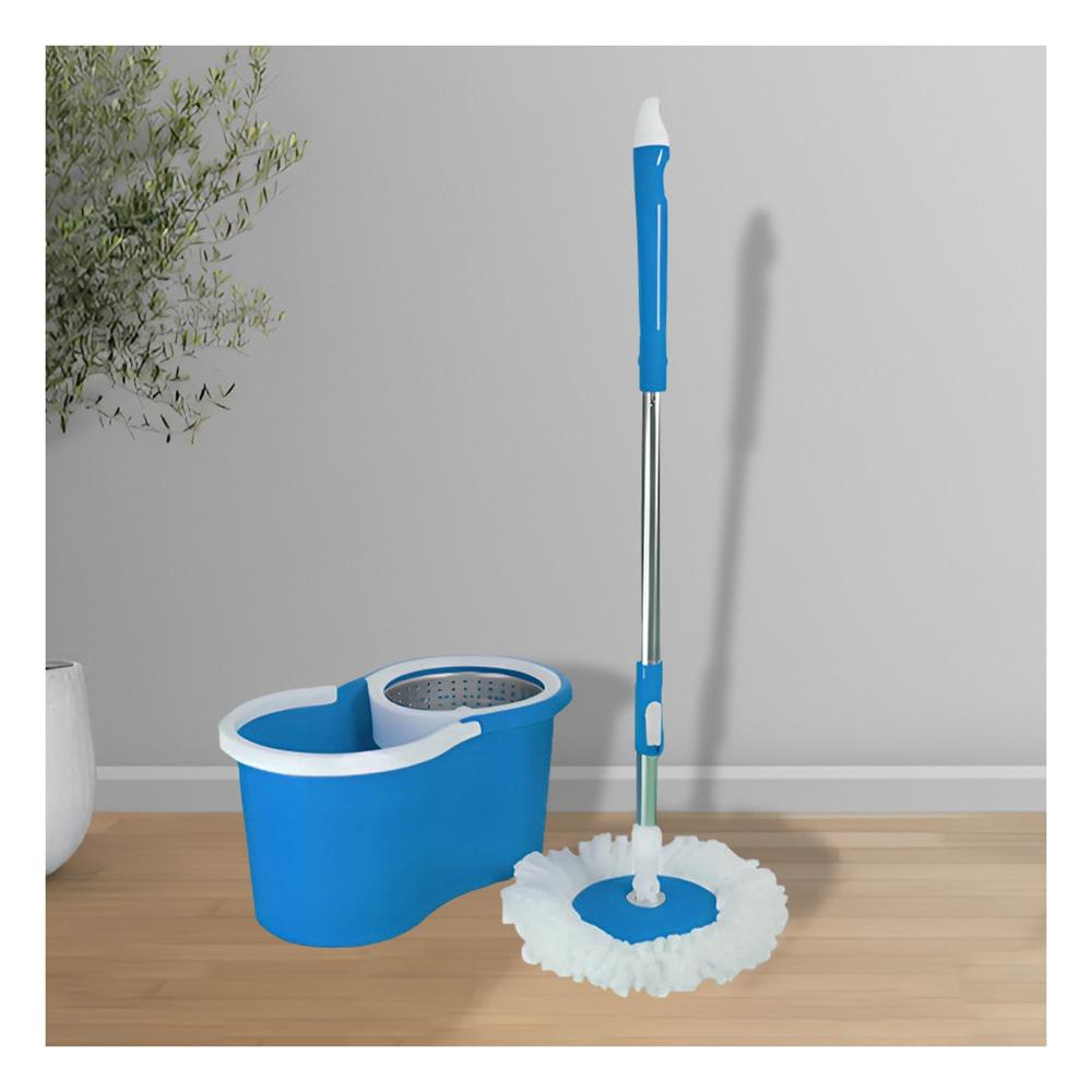 Fregona Giratoria 360 con Balde Centrifugador Azul para Limpieza Comoda del Hogar Y+Post It