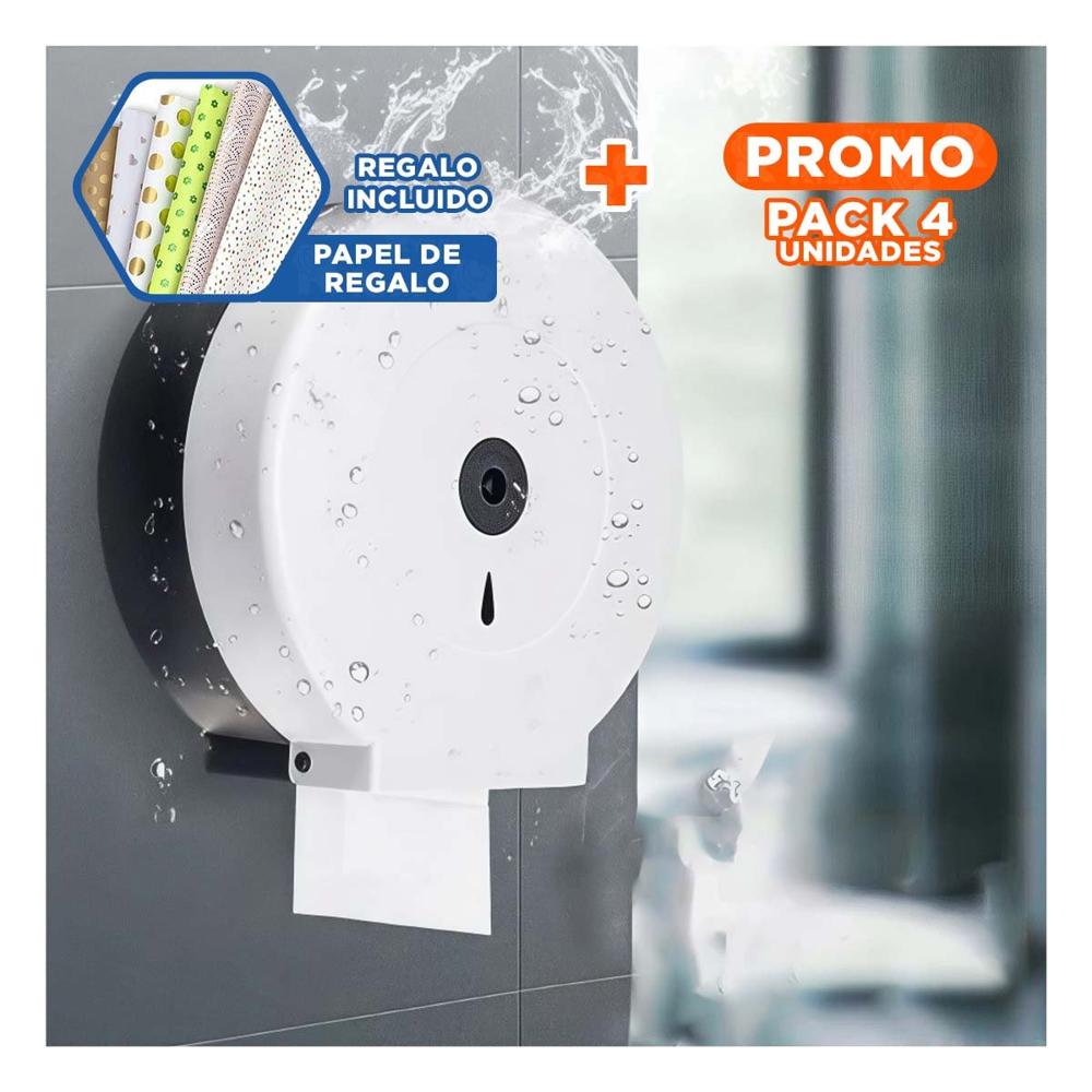 Pack4 Opcion de papel higienico jumbo en blanco y negro para ambientes limpios Y+Papel Regalo
