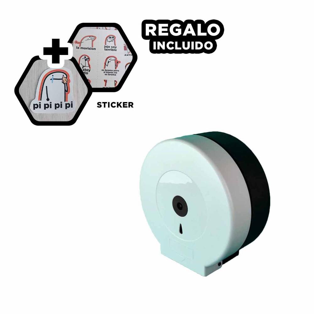 Aplicacion de papel higienico jumbo en blanco y negro para hogar funcional Y+Regalo Sticker