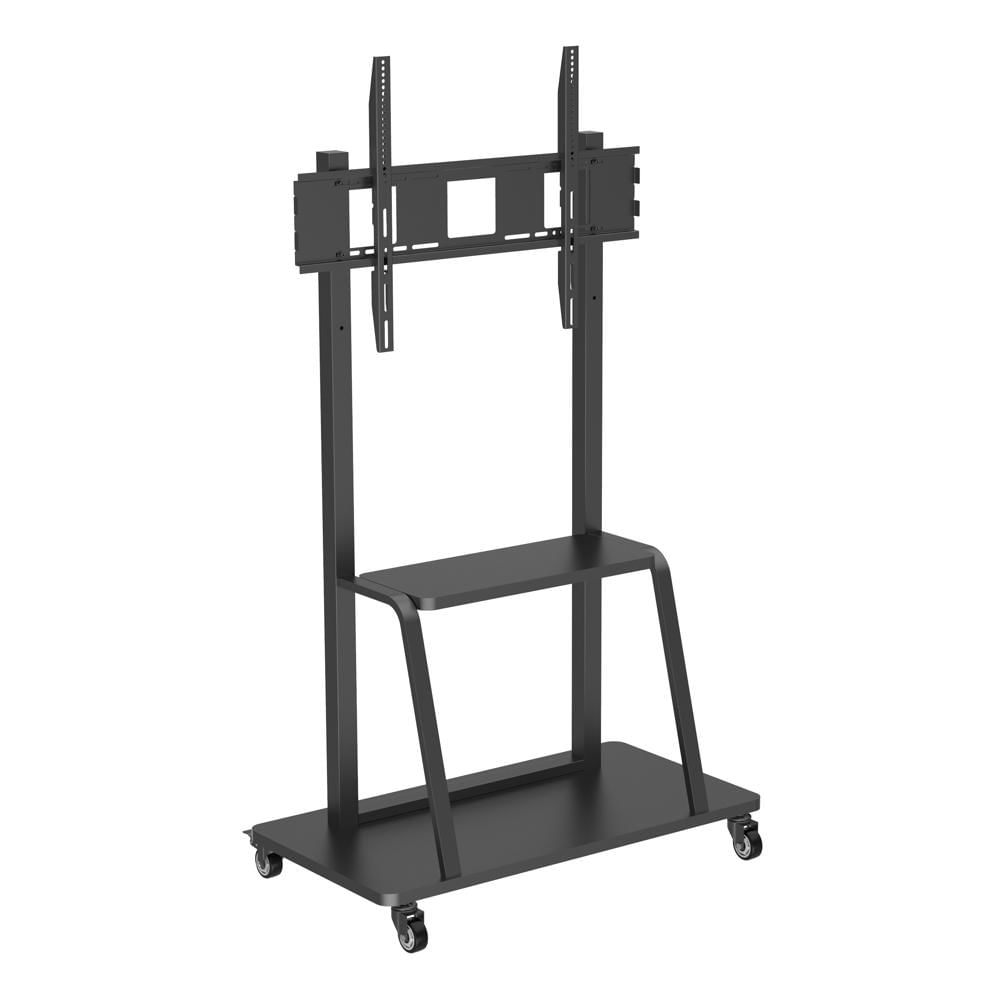 RACK SOPORTE PEDESTAL DE PISO PARA TV Y PANTALLAS INTERACTIVAS DE 42 A 100 PULGADAS