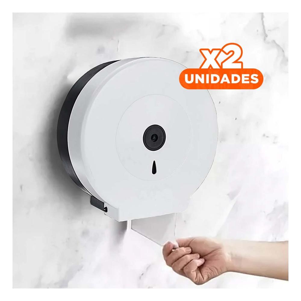 Pack2 Propuesta de papel higienico jumbo en blanco y negro para hogar practico Y+Regalo Sticker