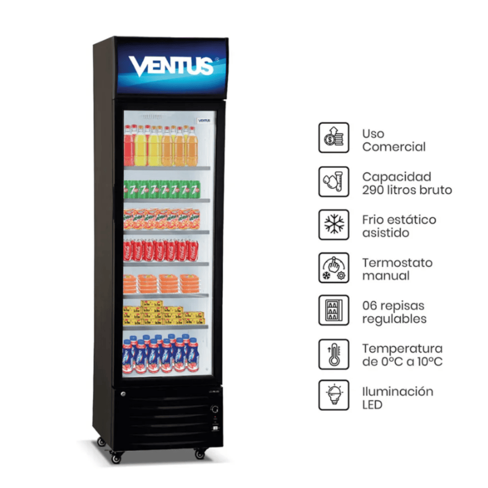 Visicooler de 1 Puerta De 290 Litros LG-290LED