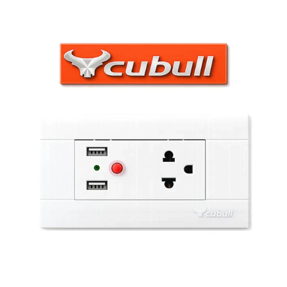 TOMACORRIENTE UNIVERSAL BLANCO 15A-250V MAS 2 USB DC5V - 2100mA