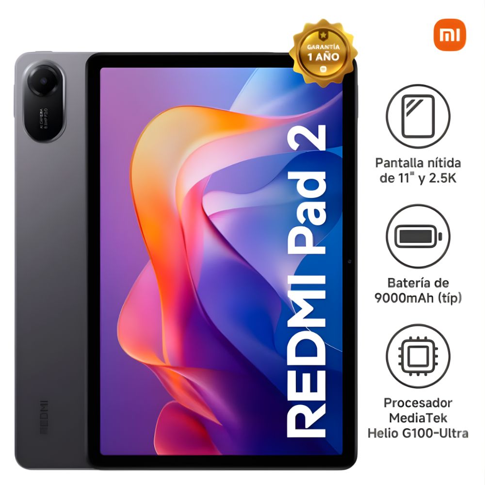 Tablet Xiaomi Redmi Pad 2 128GB 4GB 11 Gris Grafito