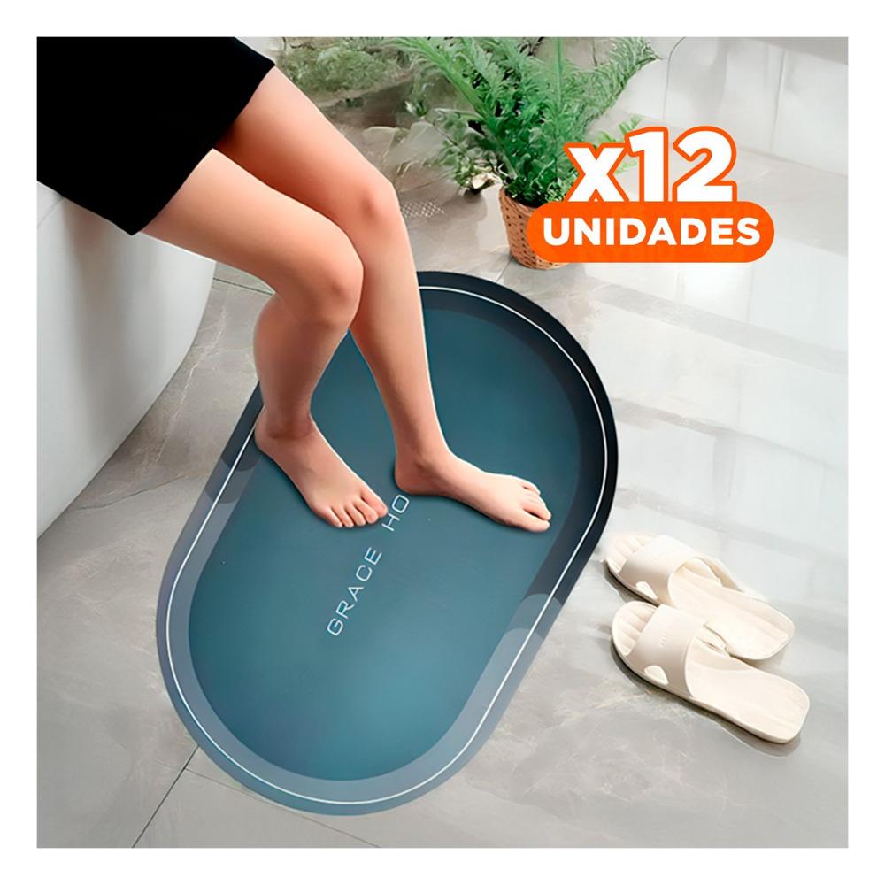 Pack12 Bandeja Decorativa Ovalada Para Mesa Azul Moderna Y Funcional