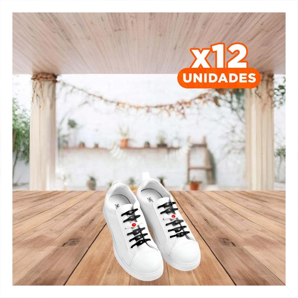 Pack12 Retenedor de Silicona Resistente para Uso Diario en Escritorio Negro Y+Papel Regalo