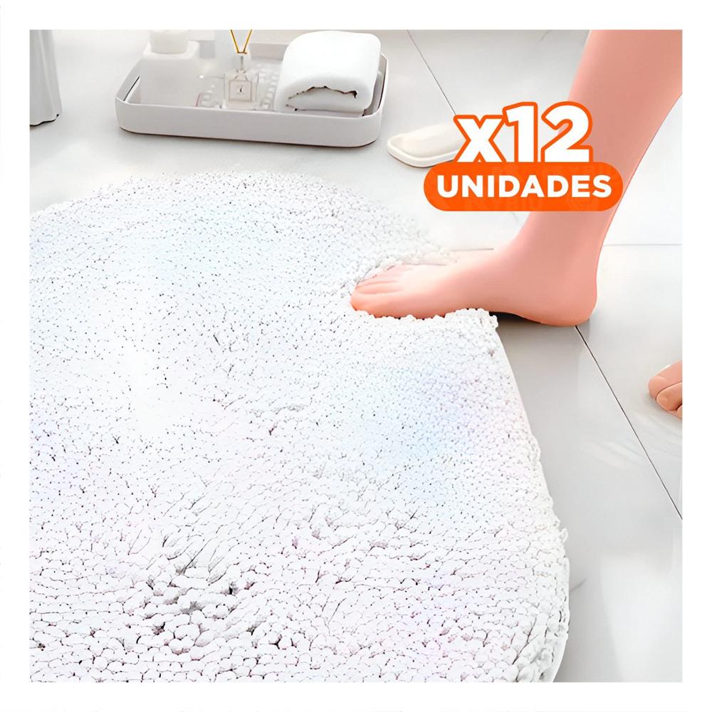 Pack12 Solucion Textil Ovalada de Microfibra 40x60cm Crema para Hogar Y+Papel Regalo