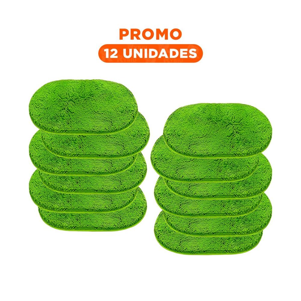 Pack12 Tapete Ovalado Decorativo Microfibra 40x60cm Verde limon Y+Regalo Sticker