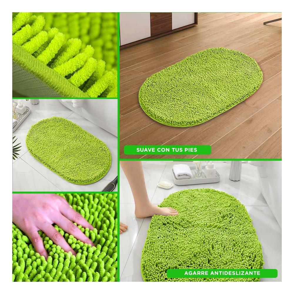 Revestimiento Ovalado de Microfibra 40x60cm Verde limon para Ambientes Interiores