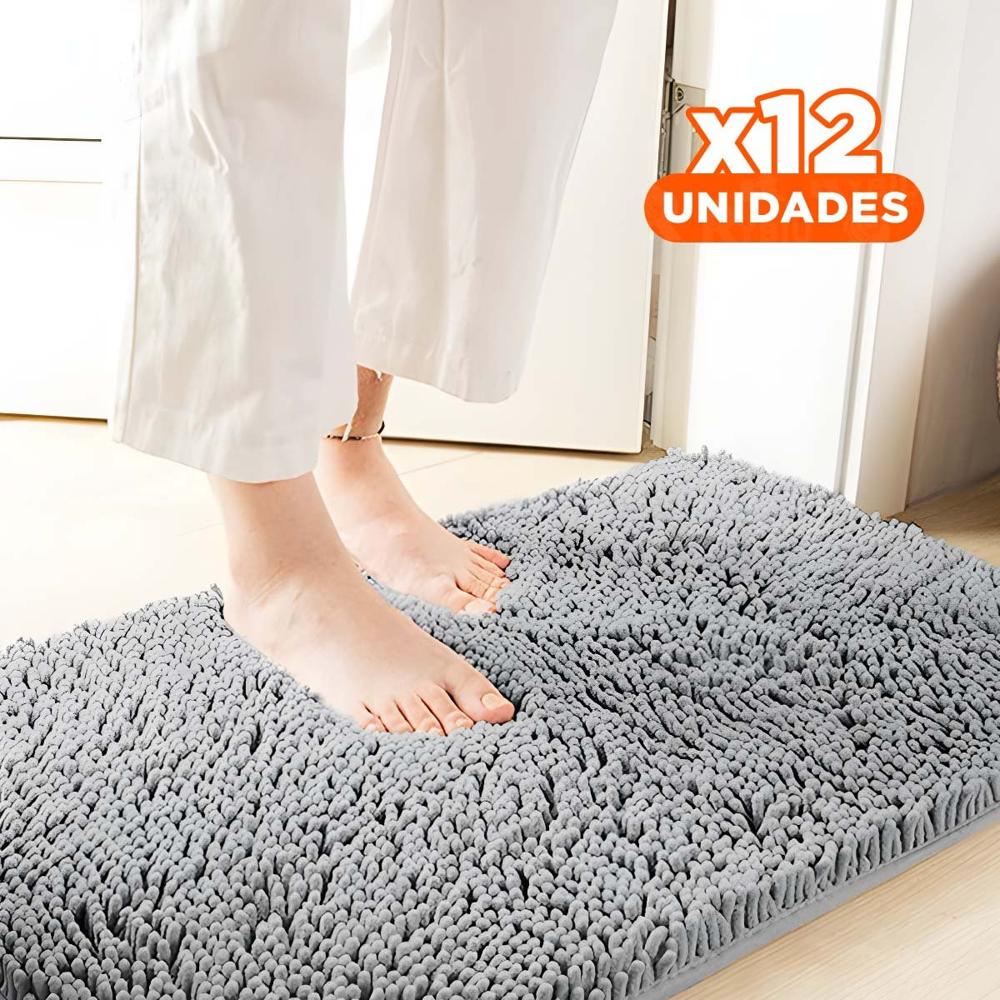 Pack12 Superficie Rectangular de Microfibra Absorbente 40x60cm Plomo Claro Y+Papel Regalo