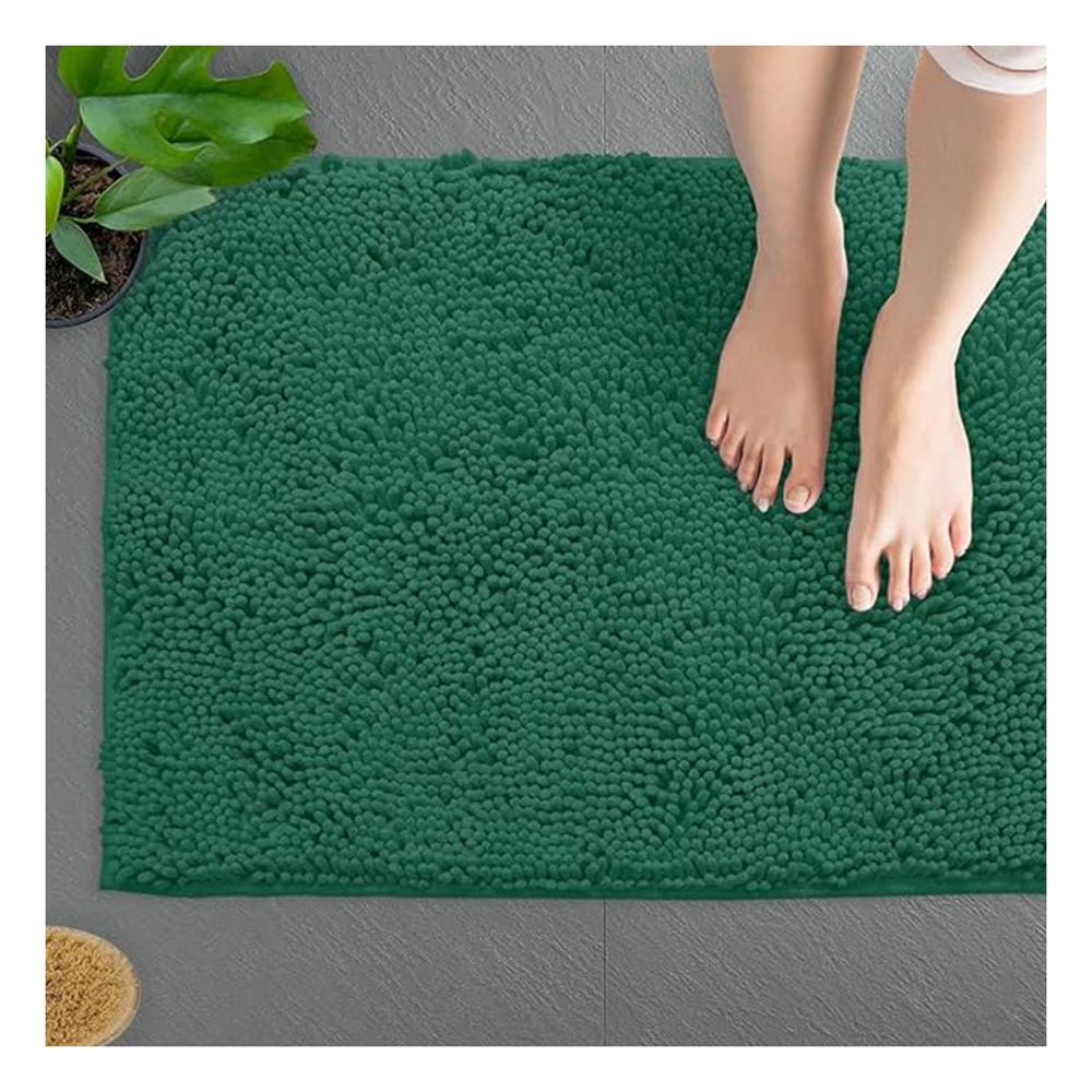 Tapiz Rectangular Suave de Microfibra 40x60cm Verde oscuro para Bano Y+Post It