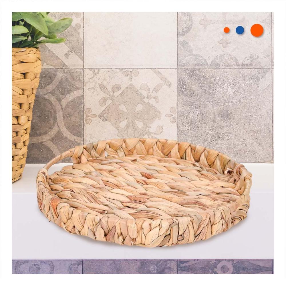 Canasta funcional Grass 31x4cm Mostaza para organizar hogar y oficina Y+Regalo Sticker