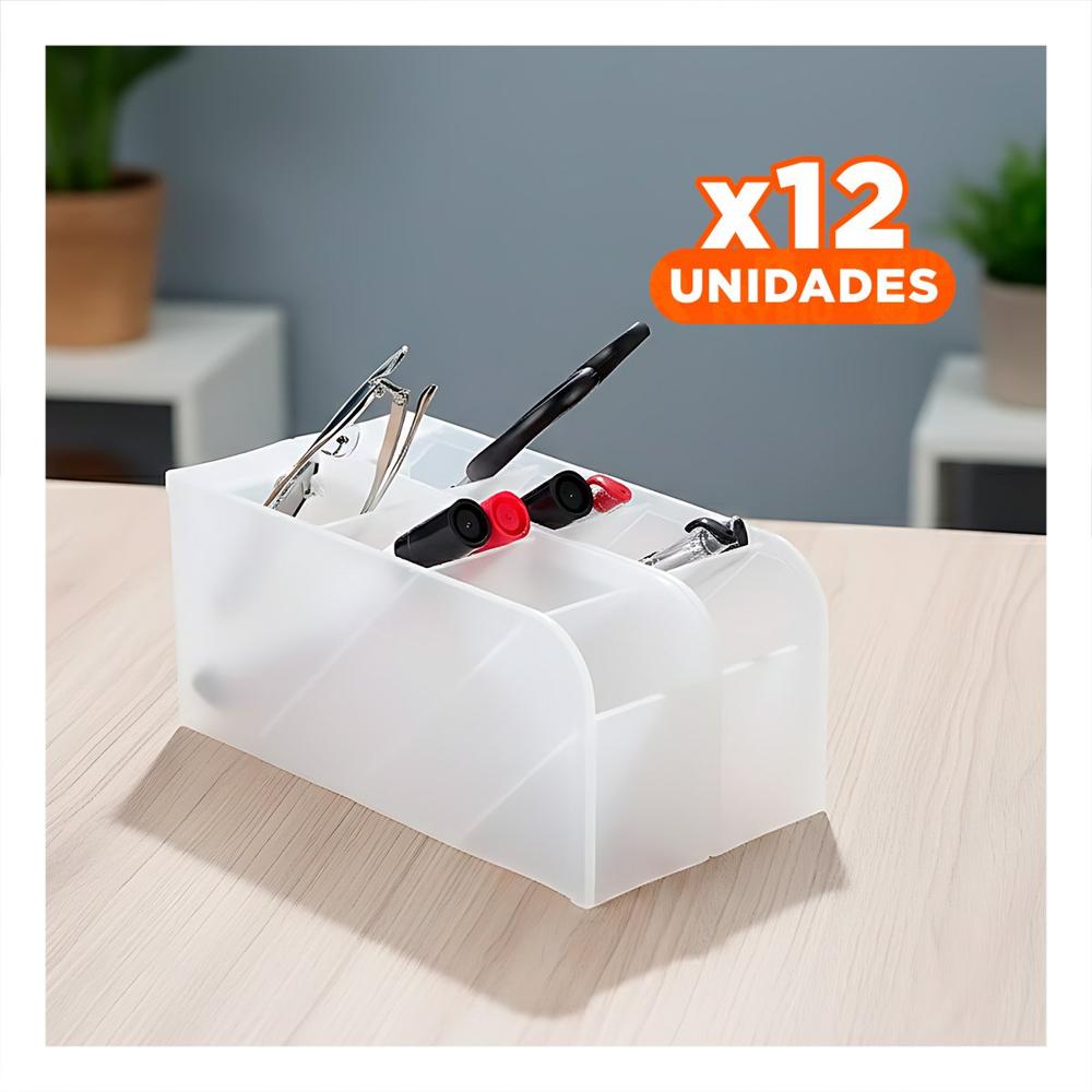 Pack12 Modulo para Papeleria Activa en Blanco Transparente