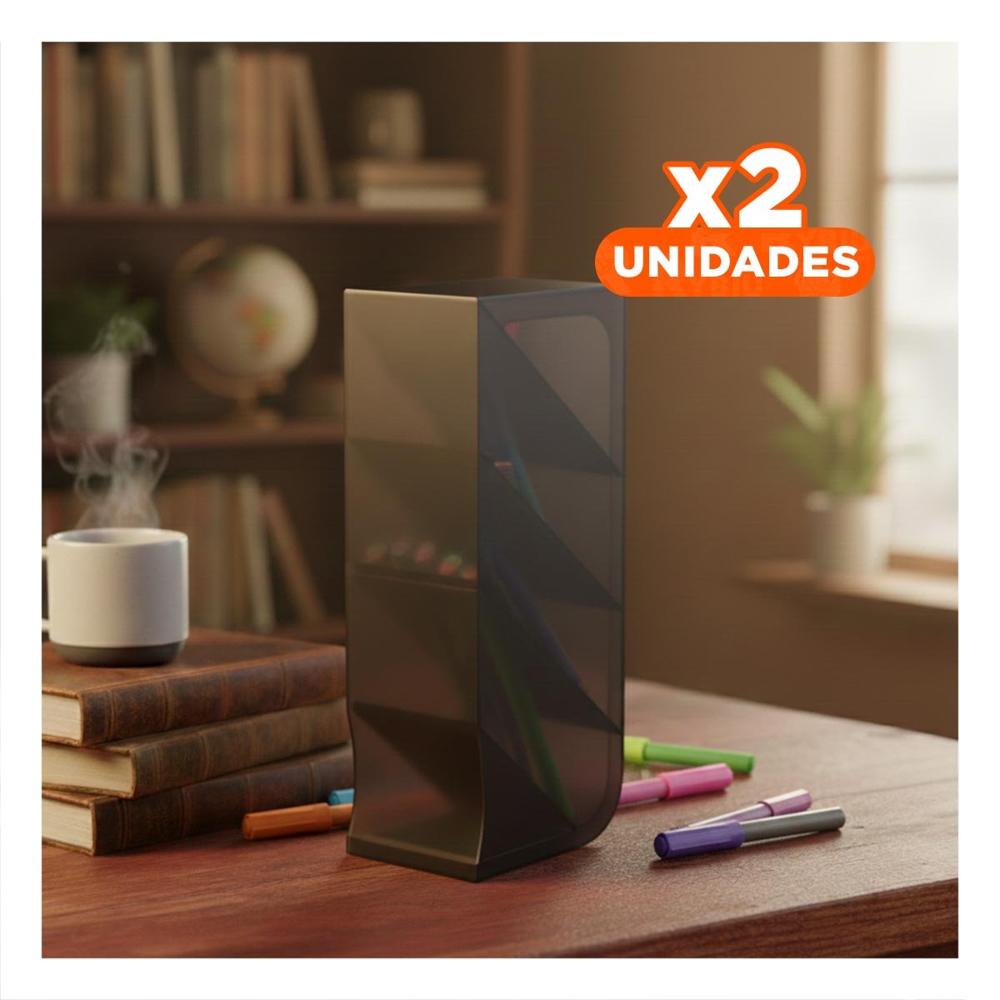 Pack2 Organizador con Dimensiones 20,5x5x9cm Inclinado Negro Y+Regalo Sticker