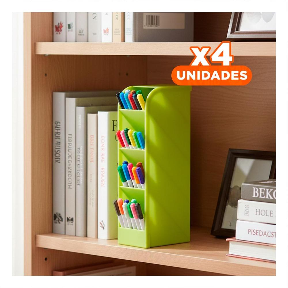 Pack4 Organizador enfocado en Claridad Visual con Acabado Verde Y+Papel Regalo
