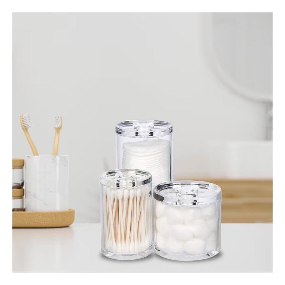 Accesorio acrilico con 3 espacios tubulares y tapa en casa transparente Y+Post It