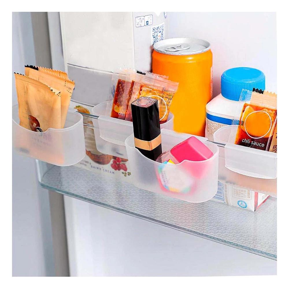 Contenedor Transparente para Orden en Escritorio y Refrigeradora Set de 4 Y+Papel Regalo