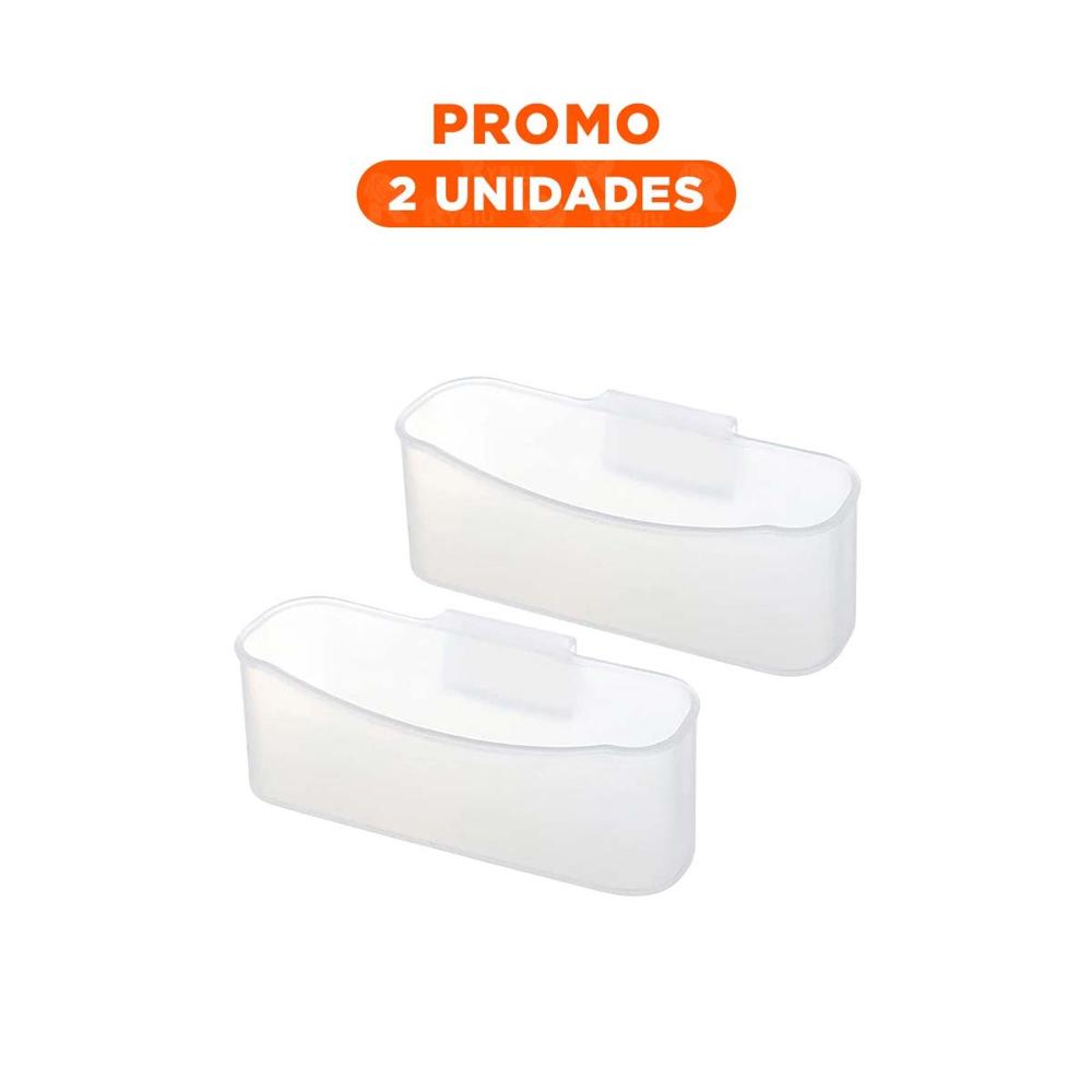 Pack2 Caja Organizadora Transparente con Uso en Refrigeradora y Escritorio Set de 4