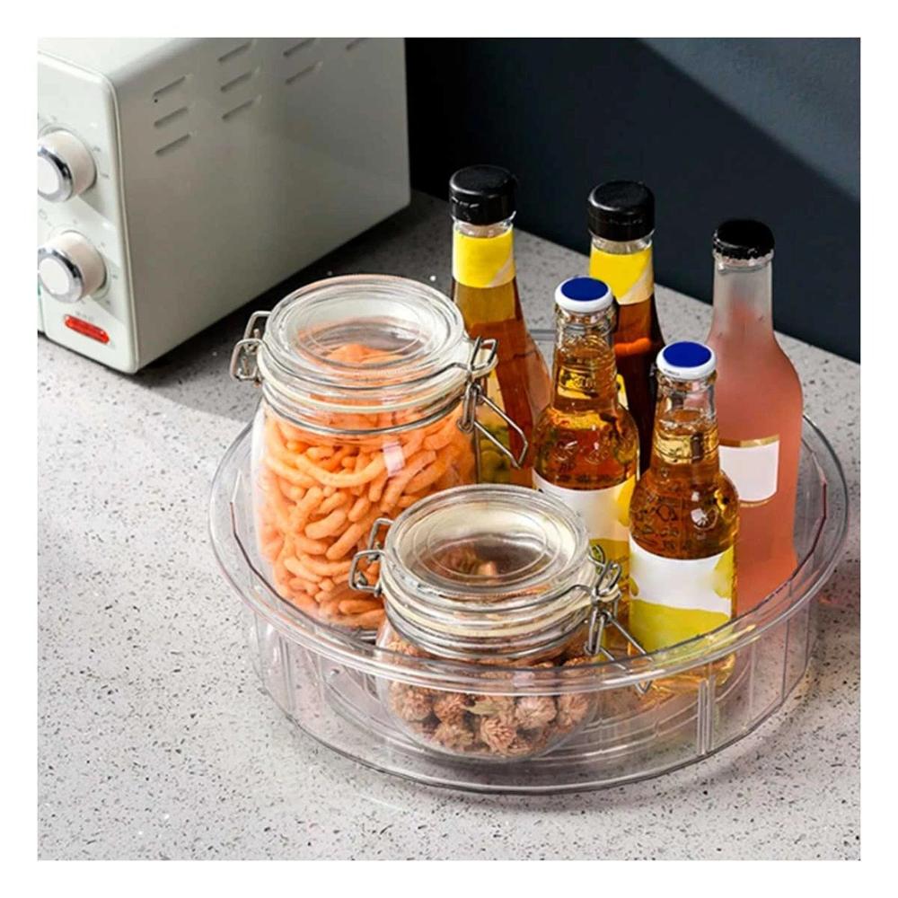Bandeja de Cocina Practica Giratoria 360 Grados con 4 Compartimientos Y+Papel Regalo