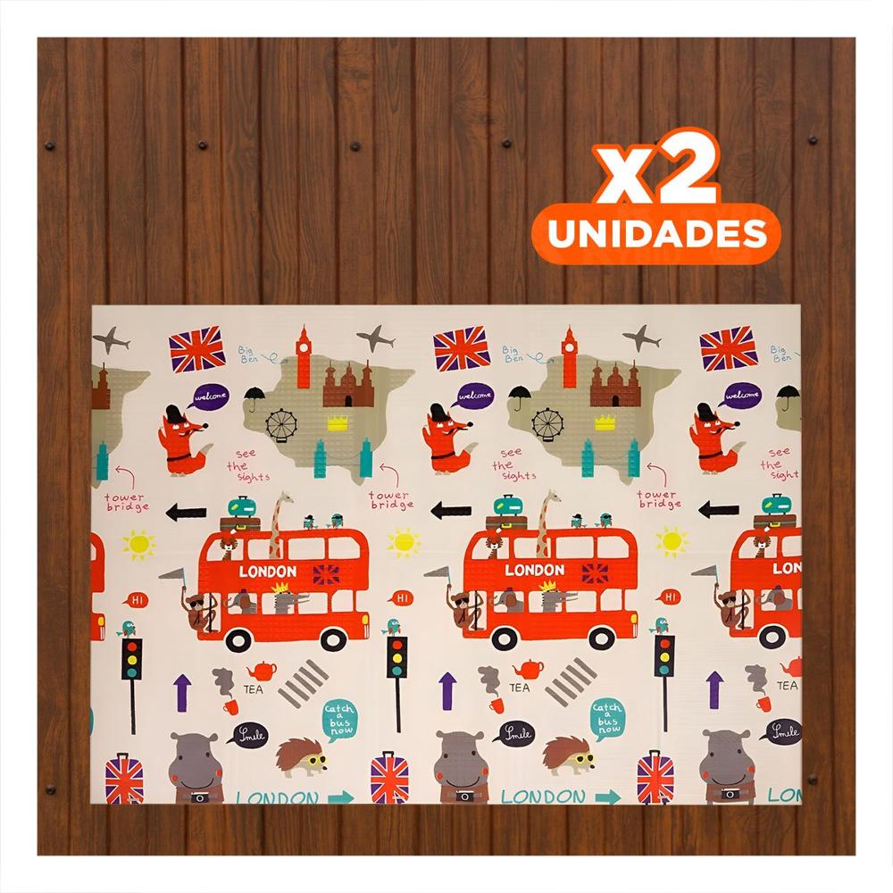 Pack2 Estera Infantil de Decoracion Hogar para Casa Sala Dormitorio Suave Y+Regalo Sticker