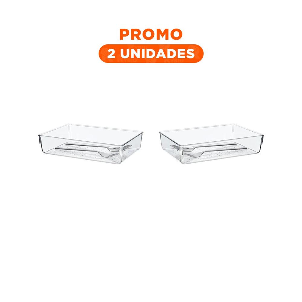 Pack2 Modulo Transparente Acrilico Rectangular para Cocina y Casa