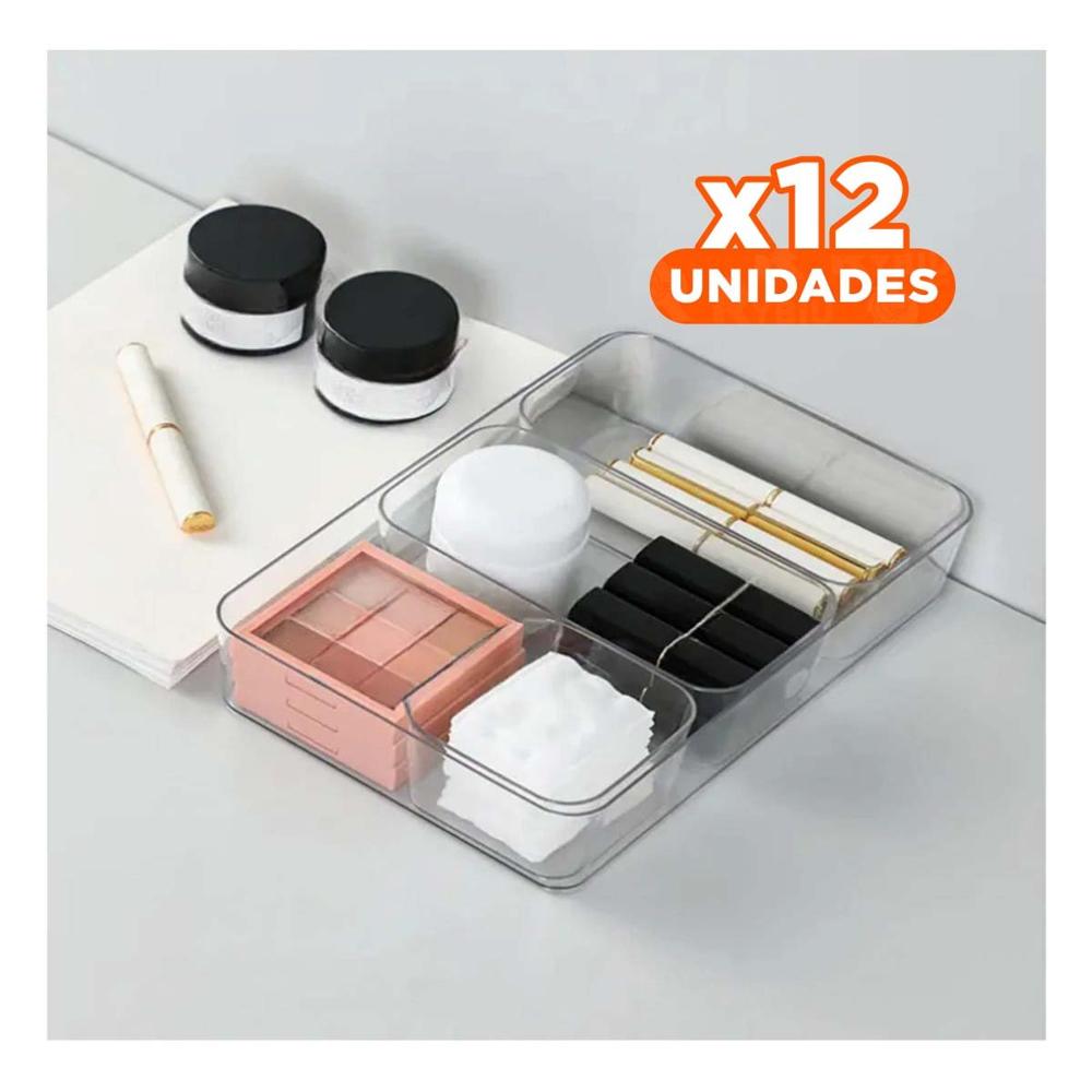 Pack12 Soporte Rectangular Acrilico Transparente para Cocina y Casa
