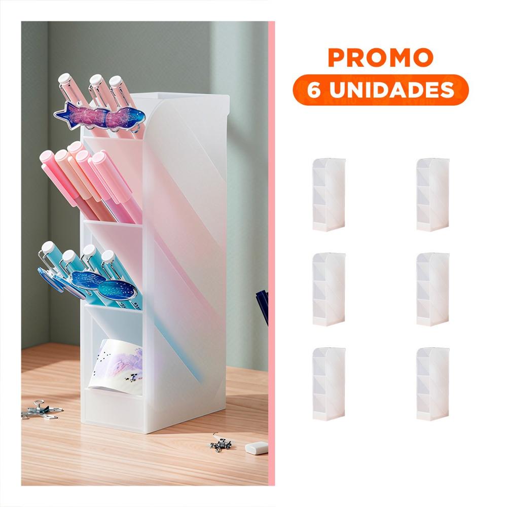 Pack6 Modulo con Acceso Visual Rapido y Color Blanco Transparente