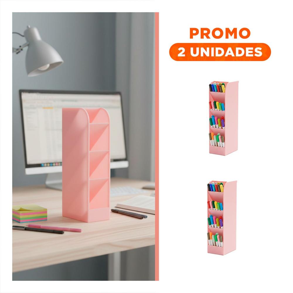 Pack2 Organizador pensado para Orden Constante con Inclinacion Rosado