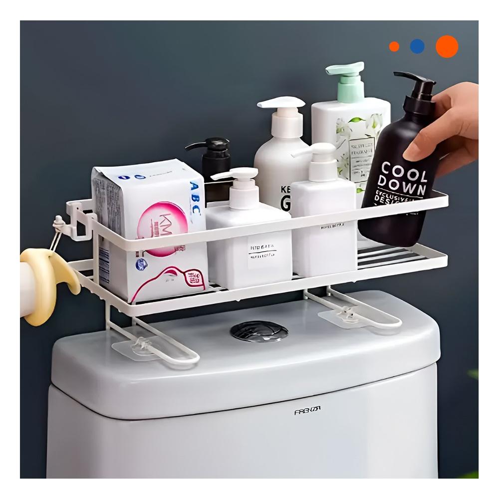 Repisa Funcional de Pared 32x14x16cm Blanco Ahorro Espacio Diario Y+Regalo Sticker