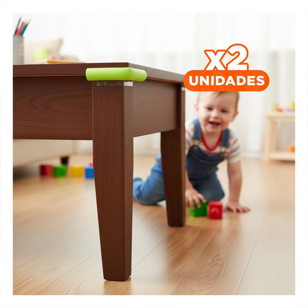 Pack2 Perfil Protector de Bordes Espuma 2 Metros Verde Limon Seguridad Interior Y+Papel Regalo