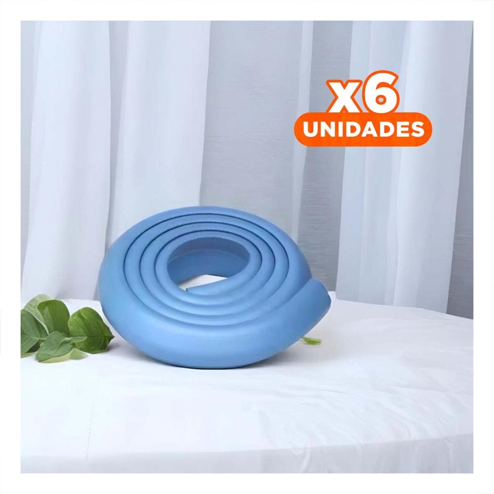 Pack6 Defensa Esquina de Espuma para Bordes de Mesa y Muebles Hogar Azul Y+Regalo Sticker