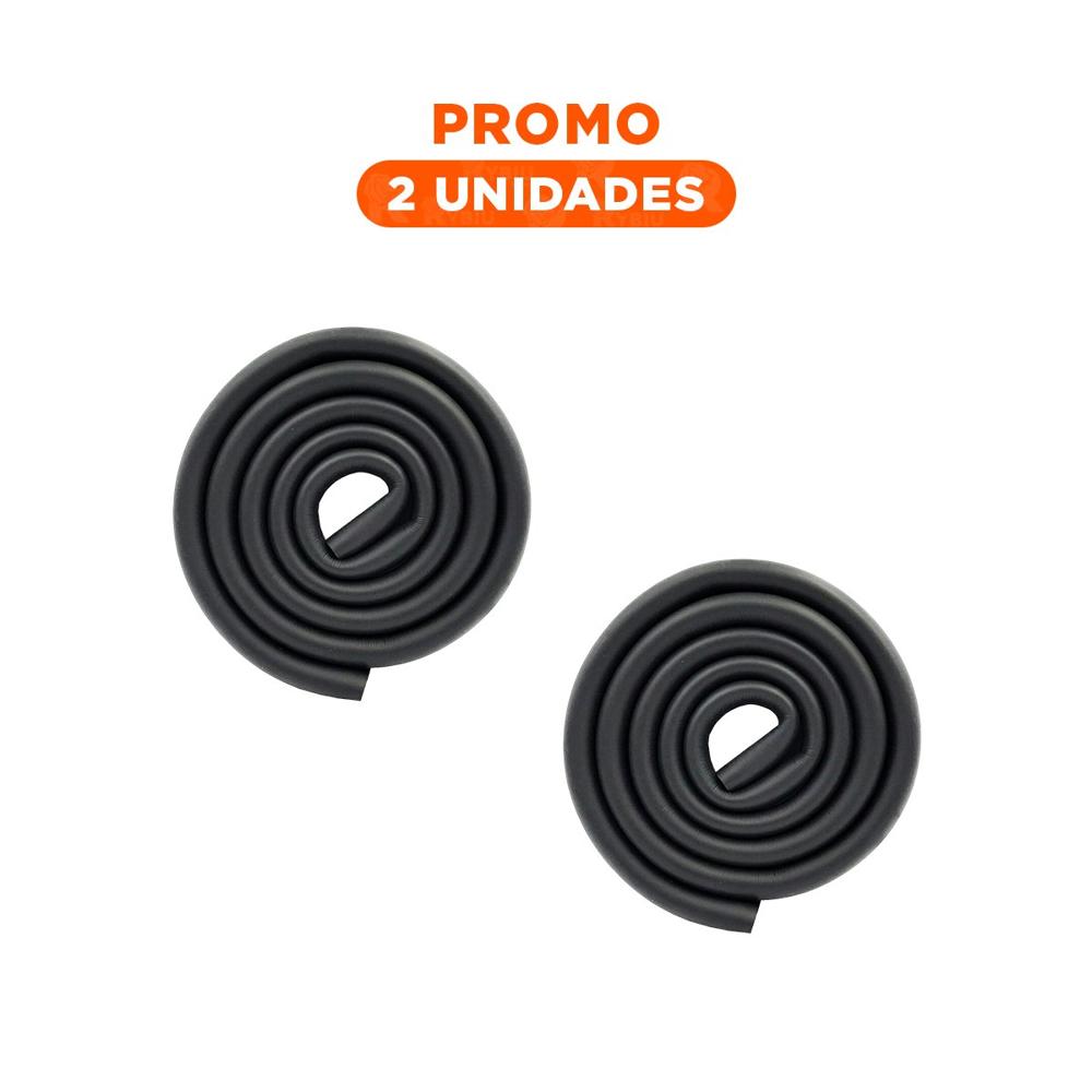 Pack2 Cobertura Esquina de Espuma Flexible para Bordes de Muebles Casa Negro