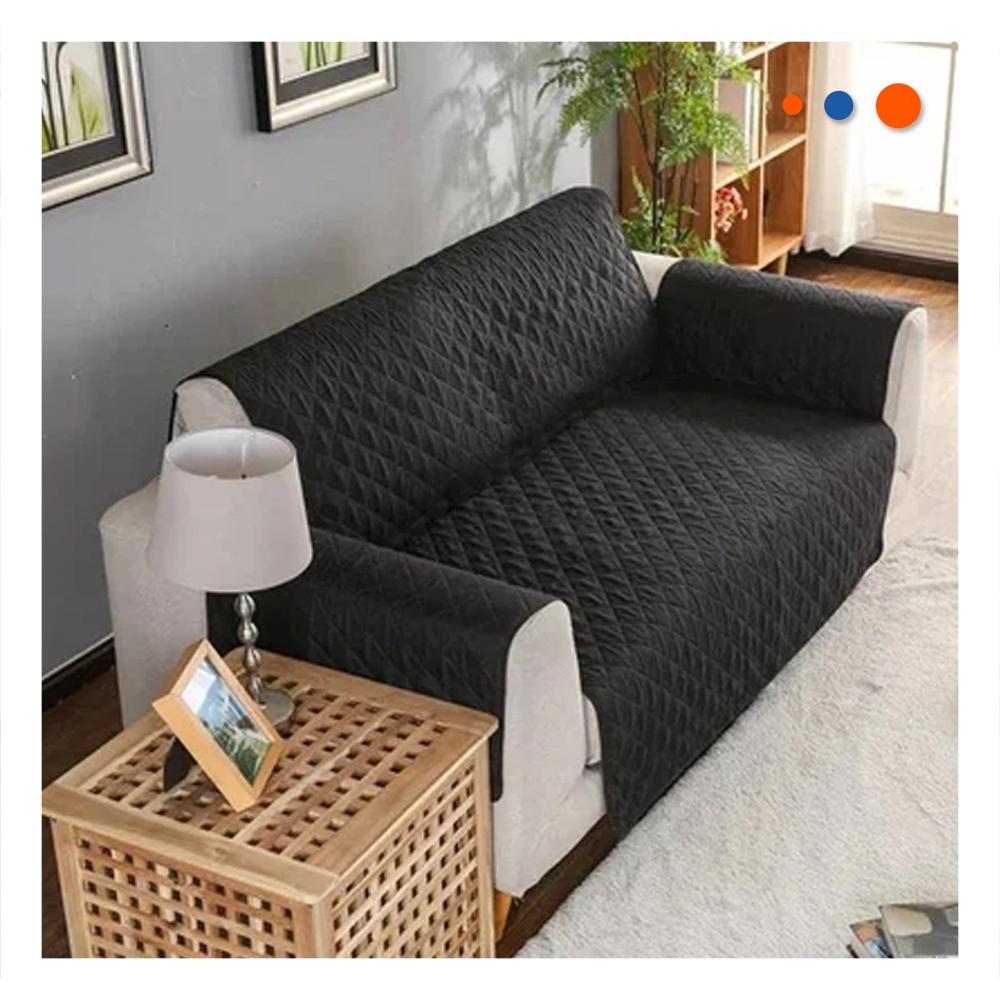 Cubierta de Sofa en Negro con Dimensiones 130x195cm para Proteccion Completa Y+Post It Cubierta de Sofa en Negro con Dimensiones 130x195cm para Proteccion Completa Y+Post It