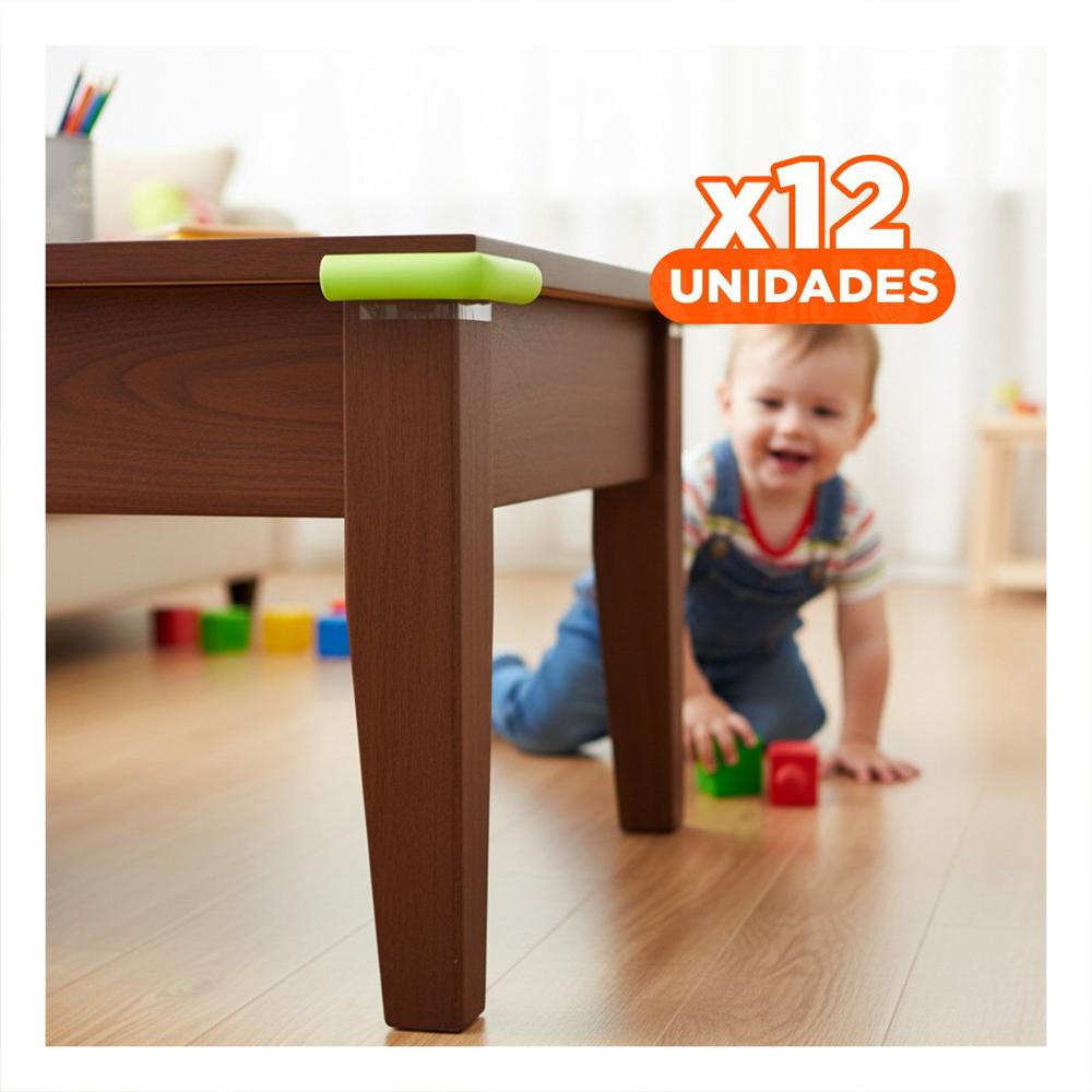 Pack12 Esquinero Protector de Espuma 2 Metros Verde Limon Cuidado Diario Y+Papel Regalo