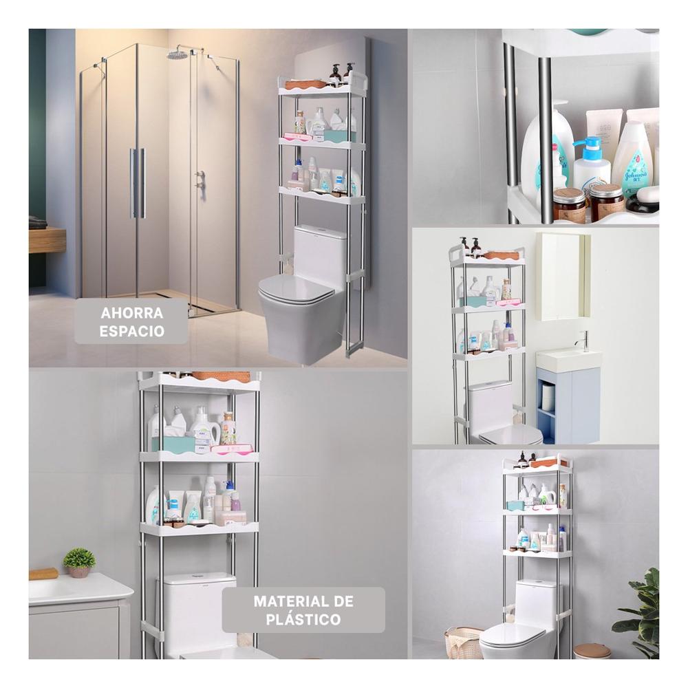 Organizador para aseo 3 niveles plastico con estilo ondas para hogar