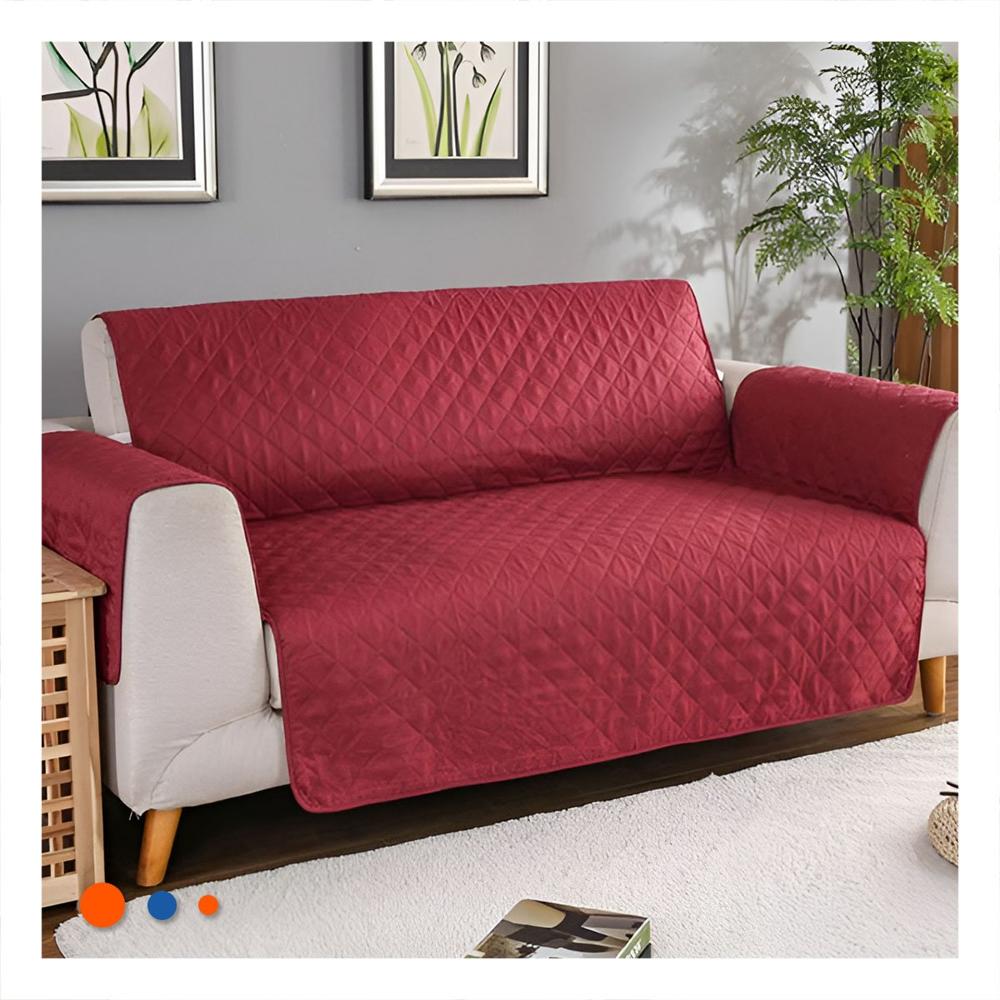 Cubierta Textil de Sofa en Color Guinda con Medida 130x195cm para Interior Y+Papel Regalo Cubierta Textil de Sofa en Color Guinda con Medida 130x195cm para Interior Y+Papel Regalo