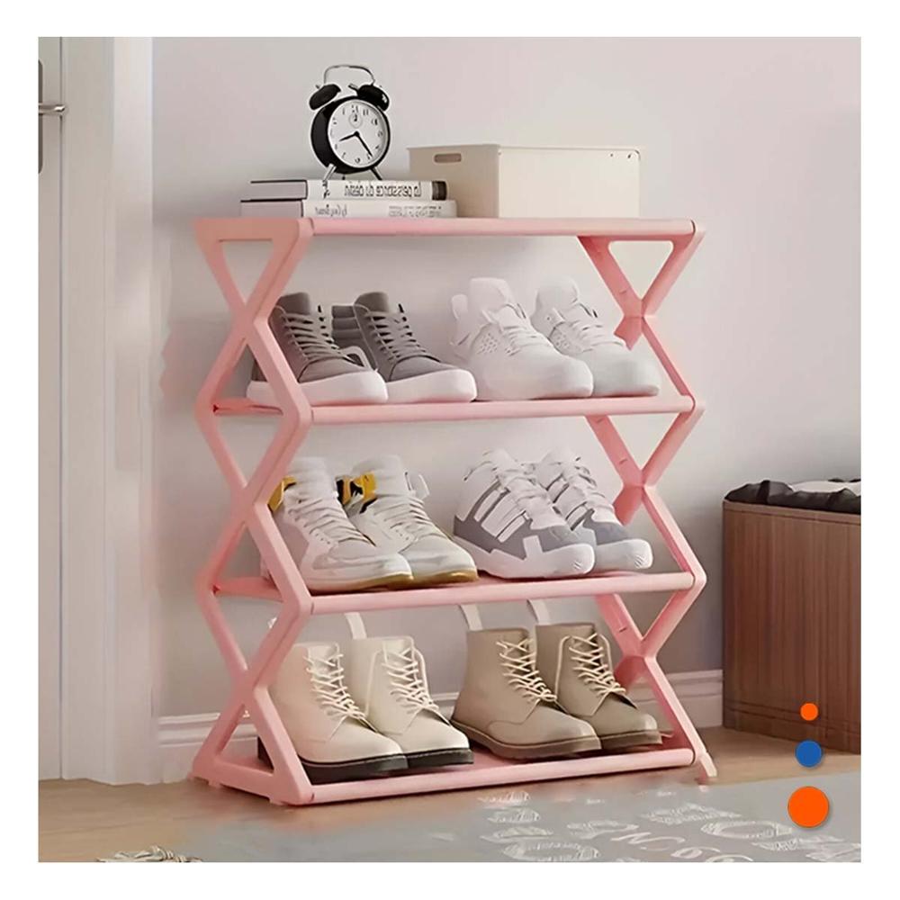 Estructura Funcional Cuatro Niveles Rosada Para Zapatos Y+Post It