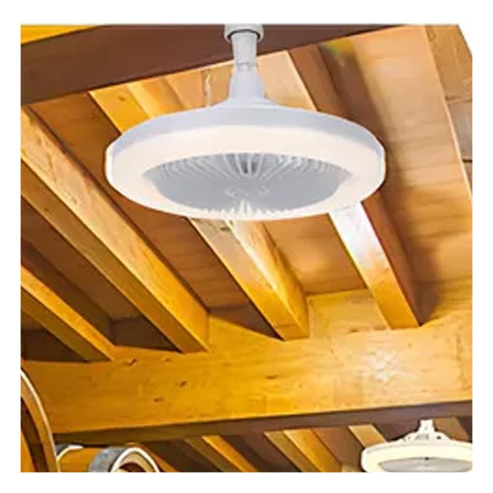 Bombilla Ventilador Techo Led 30 W E27 E26 Con Control Remoto Blanco Dormitorio Y+Papel Regalo