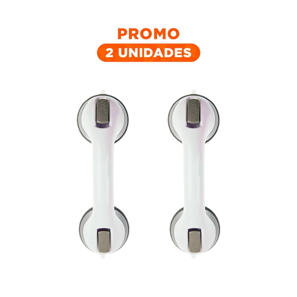 Pack2 Pasamanos de Seguridad para Bano con Agarre Firme en Color Blanco