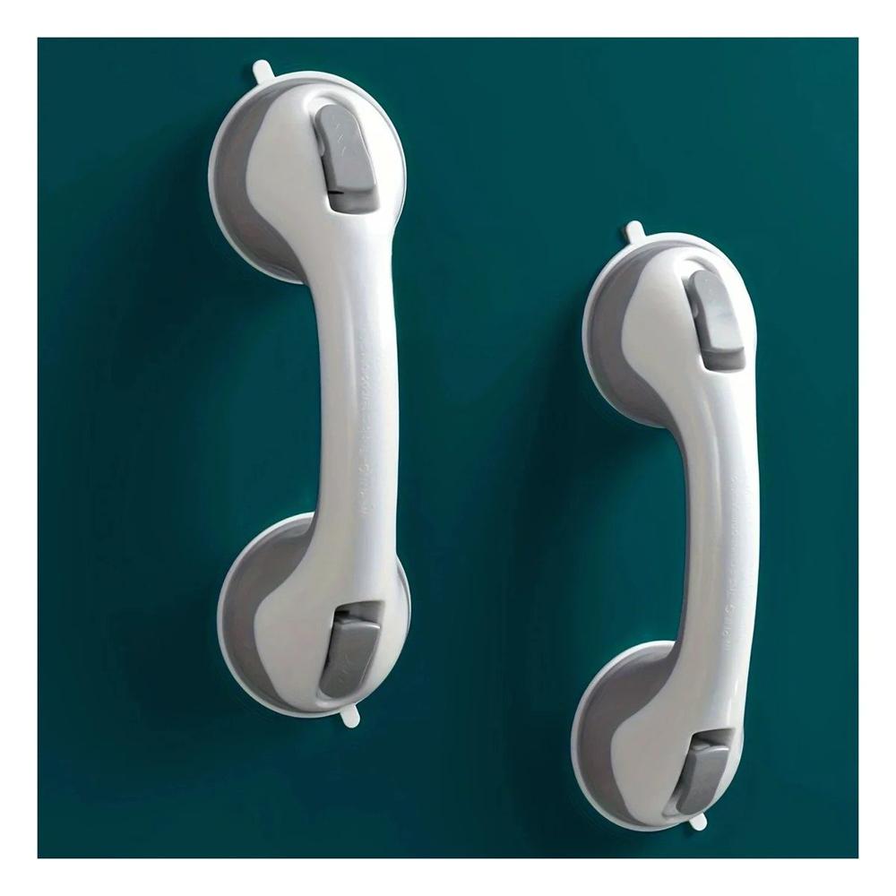 Manija de Sujecion para Bano con Soporte Duradero en Color Blanco Y+Papel Regalo