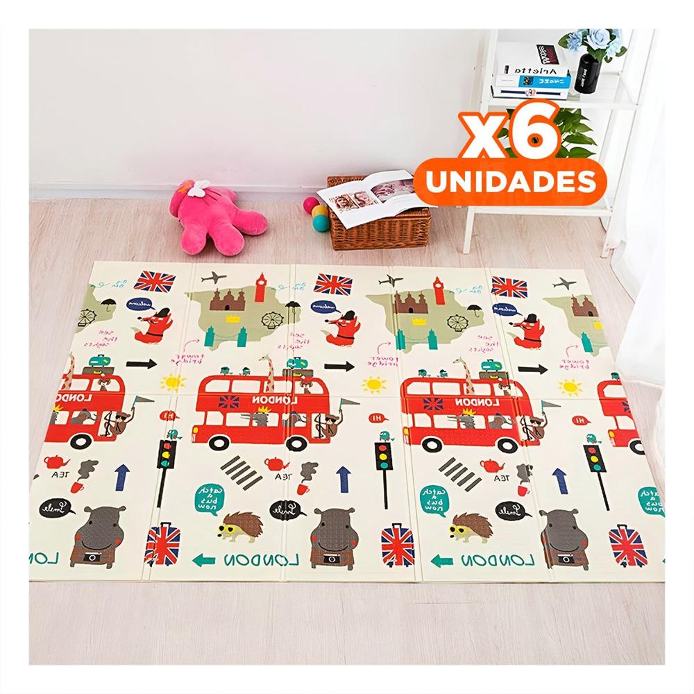 Pack6 Moqueta Moderna de Decoracion para Hogar Casa Sala Dormitorio Suave Y+Regalo Sticker
